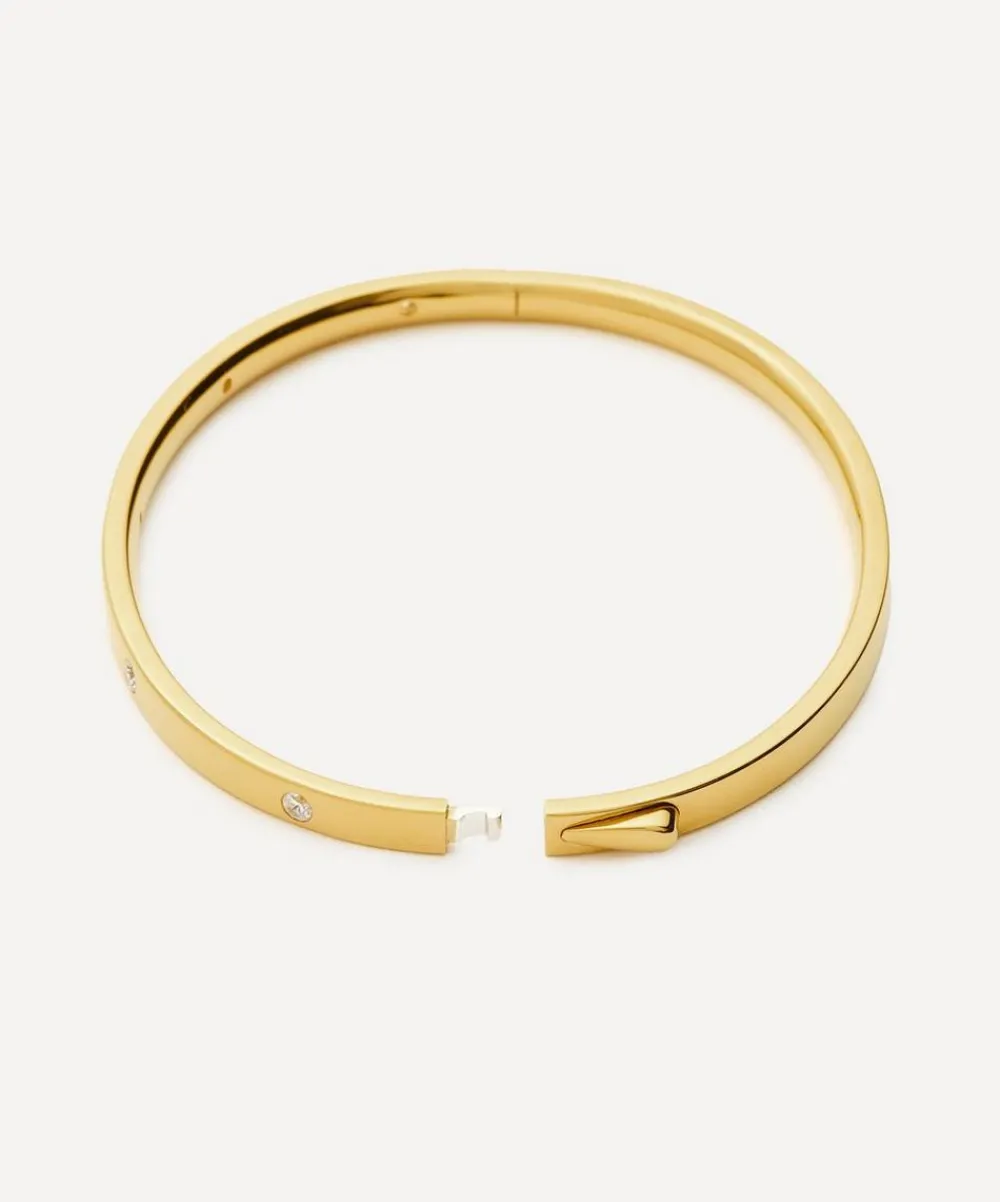 Missoma Bracelets^18ct Gold-Plated Vermeil Silver Interstellar Hinged Bangle Bracelet