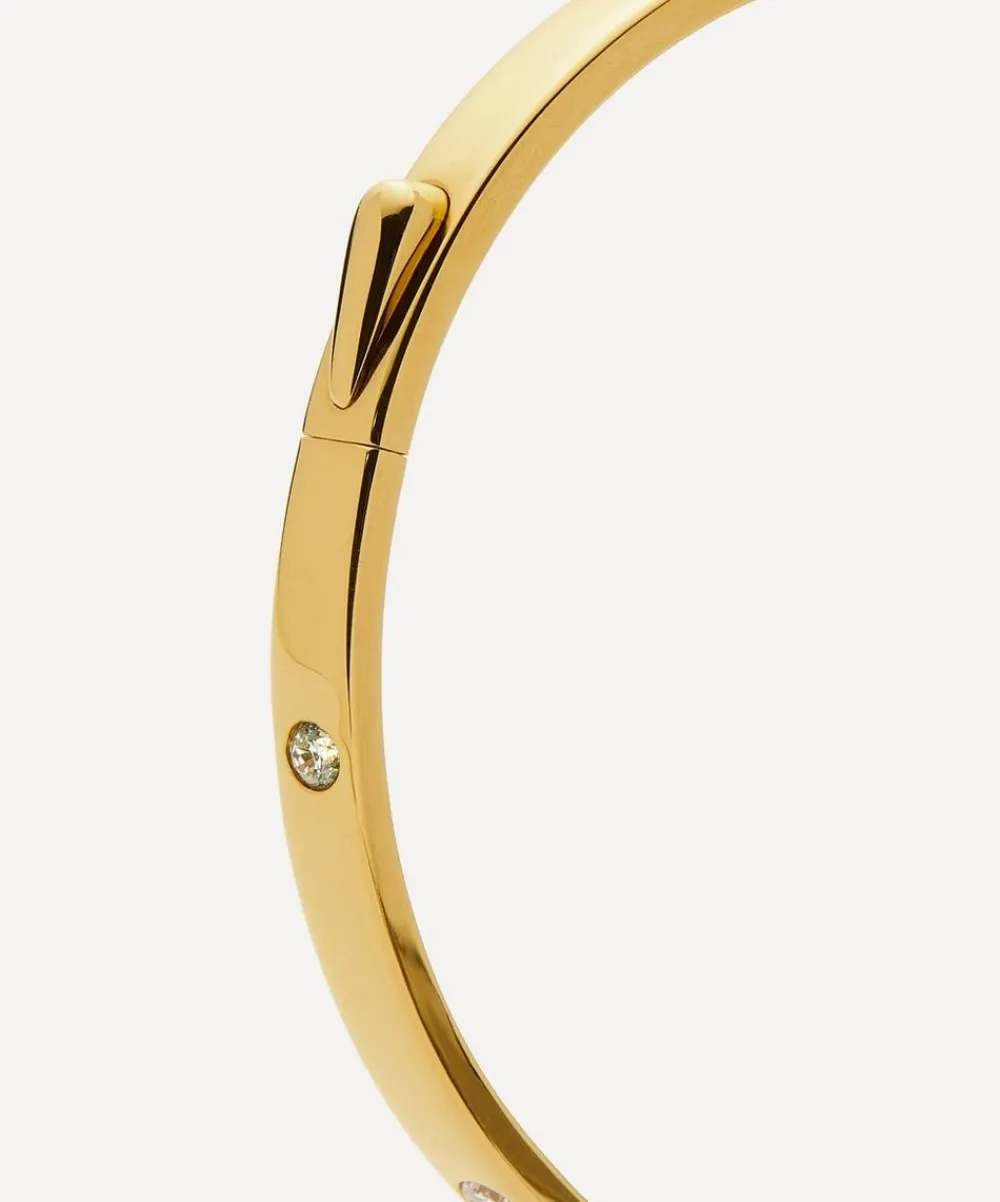 Missoma Bracelets^18ct Gold-Plated Vermeil Silver Interstellar Hinged Bangle Bracelet