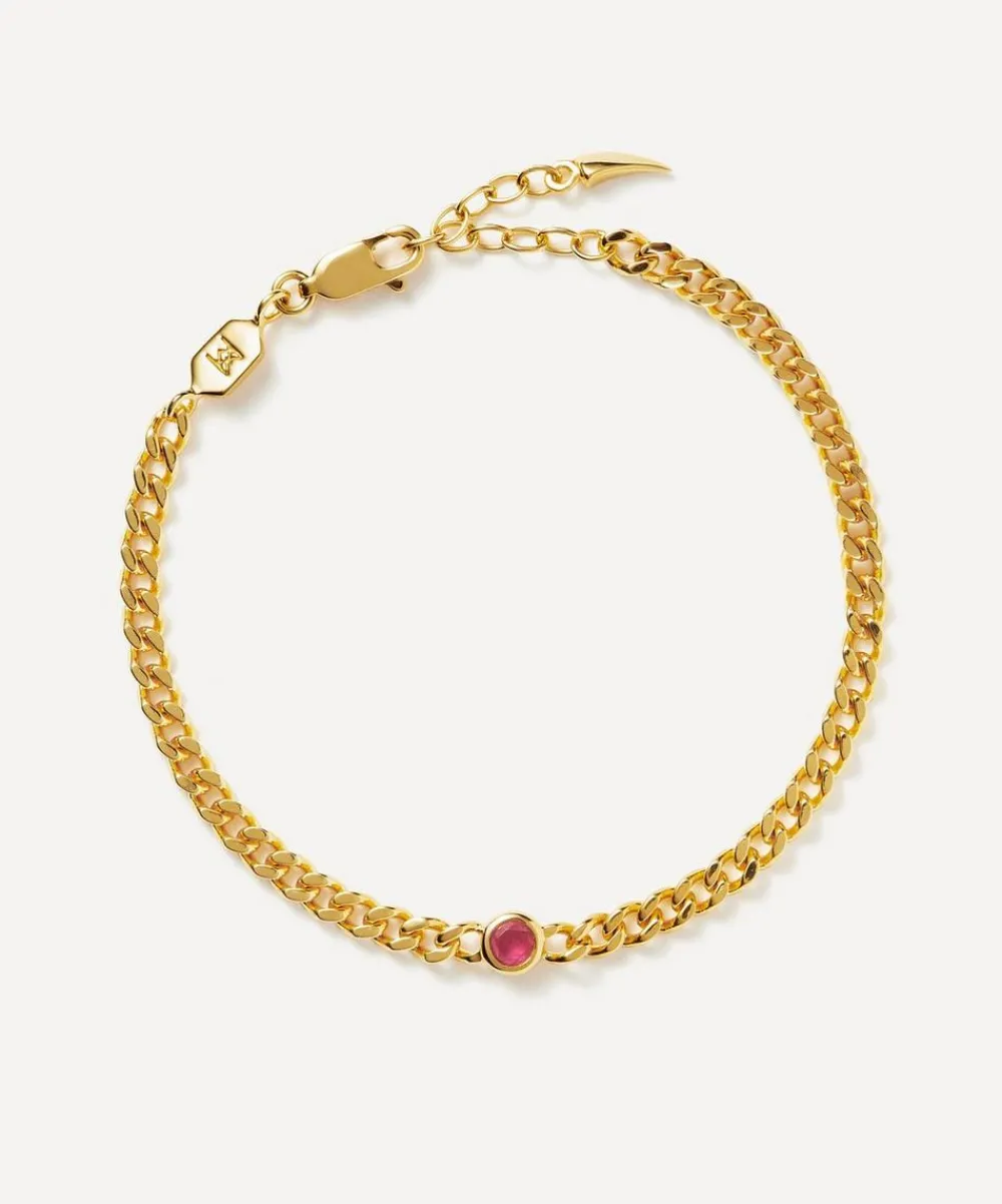Missoma Bracelets^18ct Gold-Plated Vermeil Silver October Birthstone Chain Bracelet