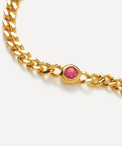 Missoma Bracelets^18ct Gold-Plated Vermeil Silver October Birthstone Chain Bracelet