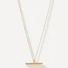 Otiumberg Necklaces^14ct Gold-Plated Vermeil Silver Vestige Toggle Pendant Necklace
