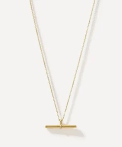 Otiumberg Necklaces^14ct Gold-Plated Vermeil Silver Vestige Toggle Pendant Necklace