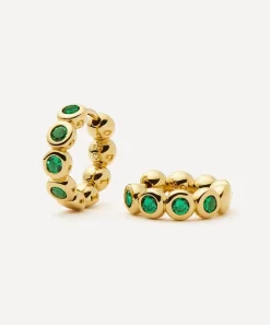 Missoma Earrings^18ct Gold-Plated Vermeil Silver Tennis Small Hoop Earrings