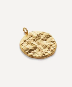 Monica Vinader Charms & Pendants^18ct Gold-Plated Vermeil Silver Capri Round Disc Pendant Charm
