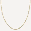 Monica Vinader Necklaces^18ct Gold-Plated Vermeil Silver Beaded Rope Chain Necklace