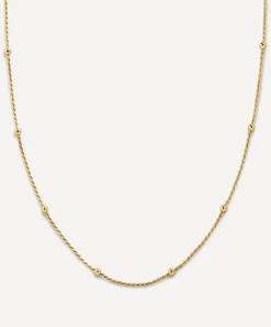 Monica Vinader Necklaces^18ct Gold-Plated Vermeil Silver Beaded Rope Chain Necklace