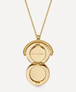 Astley Clarke Necklaces^18ct Gold-Plated Vermeil Silver Celestial Spinner Locket Necklace