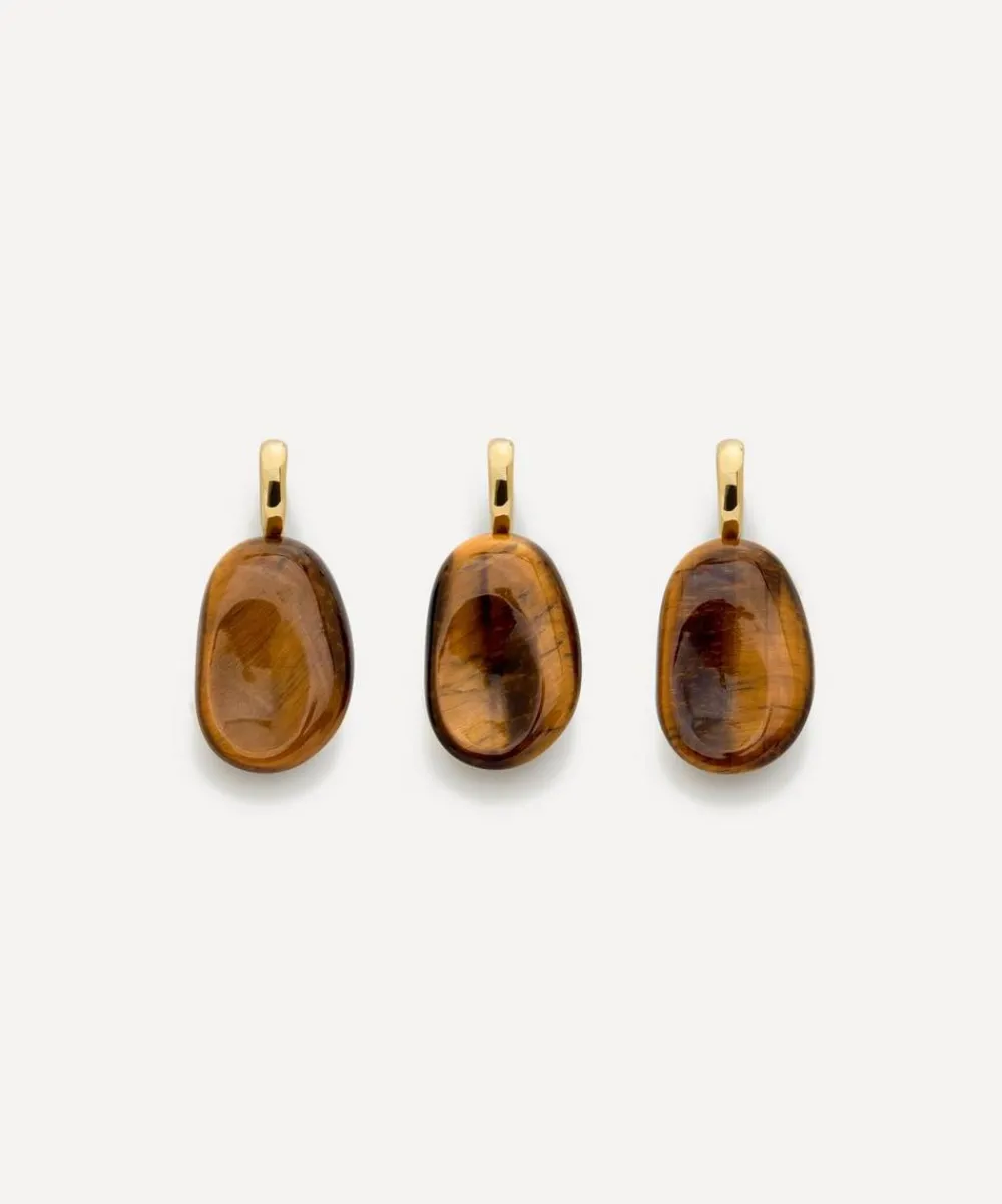 Monica Vinader Charms & Pendants^18ct Gold-Plated Vermeil Silver Aria Gemstone Pendant