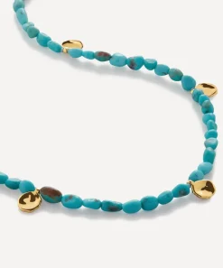Monica Vinader Necklaces^18ct Gold-Plated Vermeil Silver Rio Mini Gemstone Beaded Station Necklace