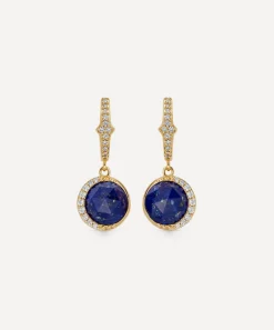 Astley Clarke Earrings^18ct Gold-Plated Vermeil Silver Large Luna Lapis Drop Earrings