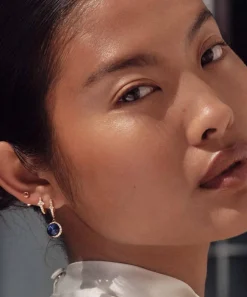 Astley Clarke Earrings^18ct Gold-Plated Vermeil Silver Large Luna Lapis Drop Earrings