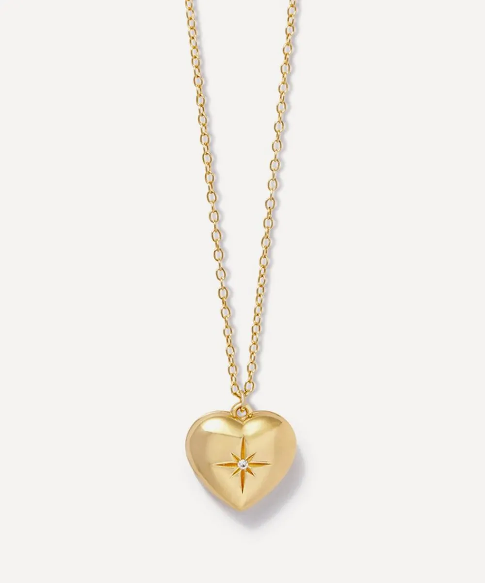 Astley Clarke Necklaces^18ct Gold-Plated Vermeil Silver Mini Heart Locket Necklace