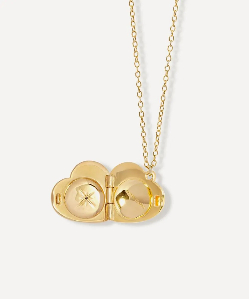 Astley Clarke Necklaces^18ct Gold-Plated Vermeil Silver Mini Heart Locket Necklace