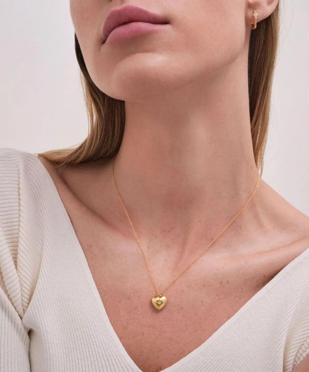 Astley Clarke Necklaces^18ct Gold-Plated Vermeil Silver Mini Heart Locket Necklace