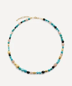 Monica Vinader Necklaces^18ct Gold-Plated Vermeil Silver Rio Multi Gemstone Beaded Necklace