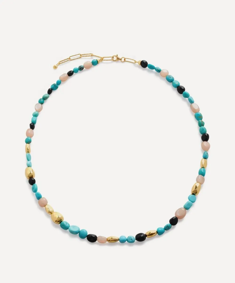 Monica Vinader Necklaces^18ct Gold-Plated Vermeil Silver Rio Multi Gemstone Beaded Necklace