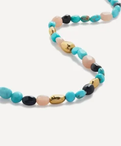 Monica Vinader Necklaces^18ct Gold-Plated Vermeil Silver Rio Multi Gemstone Beaded Necklace