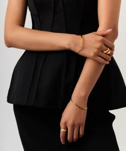 Missoma Bracelets^18ct Gold-Plated Vermeil Silver Molten Ripple Bangle Bracelet