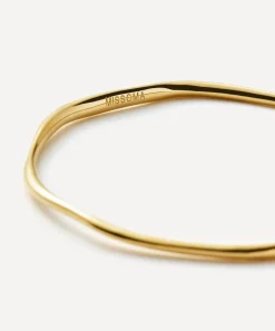 Missoma Bracelets^18ct Gold-Plated Vermeil Silver Molten Ripple Bangle Bracelet