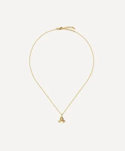 Missoma Necklaces^18ct Gold-Plated Vermeil Silver Curly Molten Mini A Initial Pendant Necklace