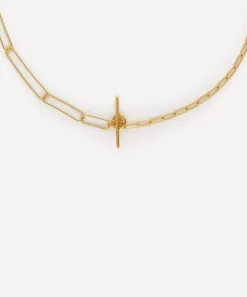 Otiumberg Necklaces^9ct Gold-Plated Vermeil Silver Two Chain Paperclip Necklace