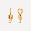 Dinny Hall Earrings^22ct Gold-Plated Vermeil Silver Folded Heart Duo Drop Earrings