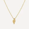 Dinny Hall Charms & Pendants^22ct Gold-Plated Vermeil Silver Folded Heart Duo Pendant Necklace
