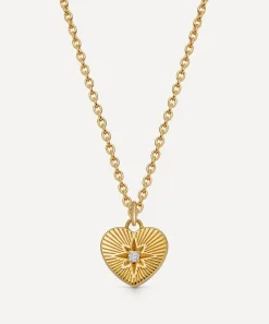 Astley Clarke Necklaces^18ct Gold-Plated Vermeil Silver Biography Heart Pendant Necklace