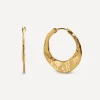 Monica Vinader Earrings^18ct Gold-Plated Vermeil Silver Capri Medium Hoop Earrings