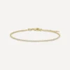 SHASHI Bracelets^14ct Gold-Plated Vermeil Silver Micro Teeny Tiny Tennis Bracelet