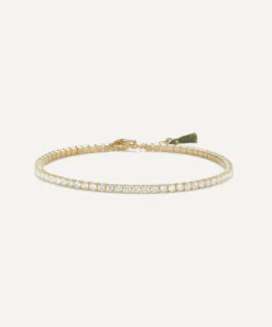 SHASHI Bracelets^14ct Gold-Plated Vermeil Silver Tennis Bracelet