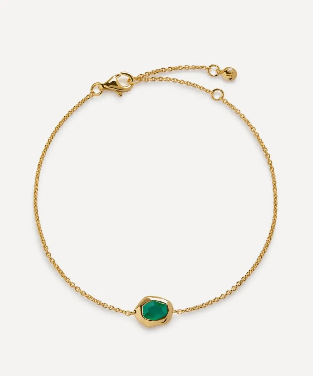 Monica Vinader Bracelets^18ct Gold-Plated Vermeil Silver Odyssey Gemstone Chain Bracelet