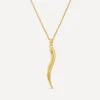 Dinny Hall Charms & Pendants^22ct Gold-Plated Vermeil Silver Toro Horn Pendant Necklace