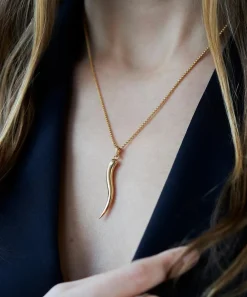 Dinny Hall Charms & Pendants^22ct Gold-Plated Vermeil Silver Toro Horn Pendant Necklace