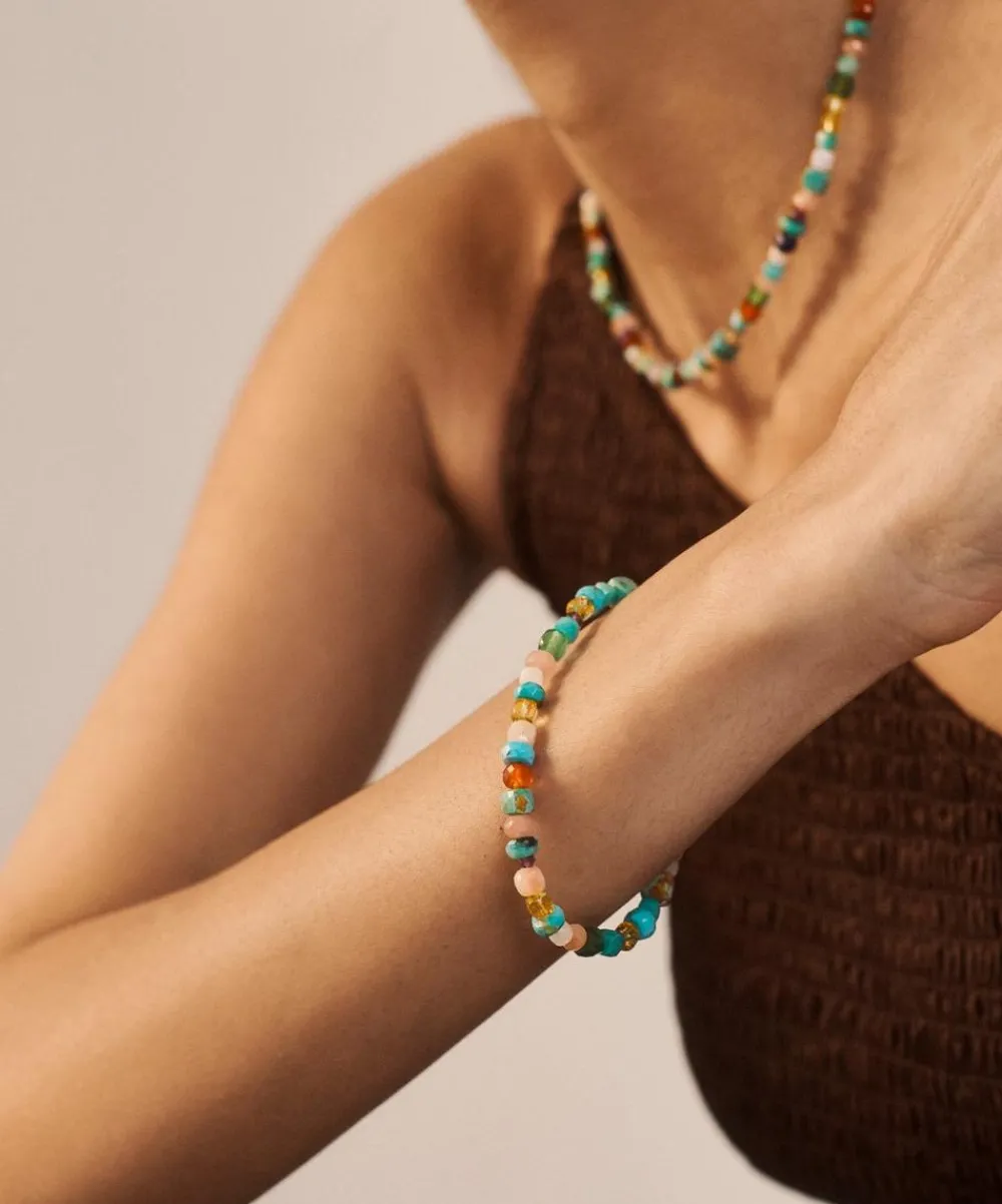 Monica Vinader Bracelets^18ct Gold-Plated Vermeil Silver Freedom Beaded Bracelet