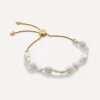Monica Vinader Bracelets^18ct Gold-Plated Vermeil Silver Nura Pearl Bracelet
