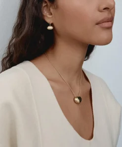 Otiumberg Necklaces^14ct Gold-Plated Vermeil Silver Pebble Pendant Necklace