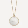 Astley Clarke Necklaces^18ct Gold-Plated Vermeil Silver Stilla Mother of Pearl Locket Necklace