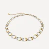 Monica Vinader Necklaces^18ct Gold-Plated Vermeil Silver Two-Tone Kissing Moon Collar Necklace