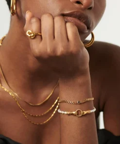 Missoma Bracelets^18ct Gold-Plated Vermeil Silver February Birthstone Chain Bracelet