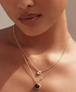 Astley Clarke Necklaces^18ct Gold-Plated Vermeil Silver Luna Labradorite Pendant Necklace