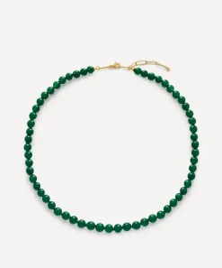 Monica Vinader Necklaces^18ct Gold-Plated Vermeil Silver Round Gemstone Necklace