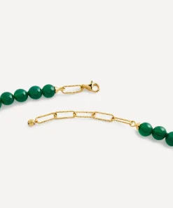 Monica Vinader Necklaces^18ct Gold-Plated Vermeil Silver Round Gemstone Necklace