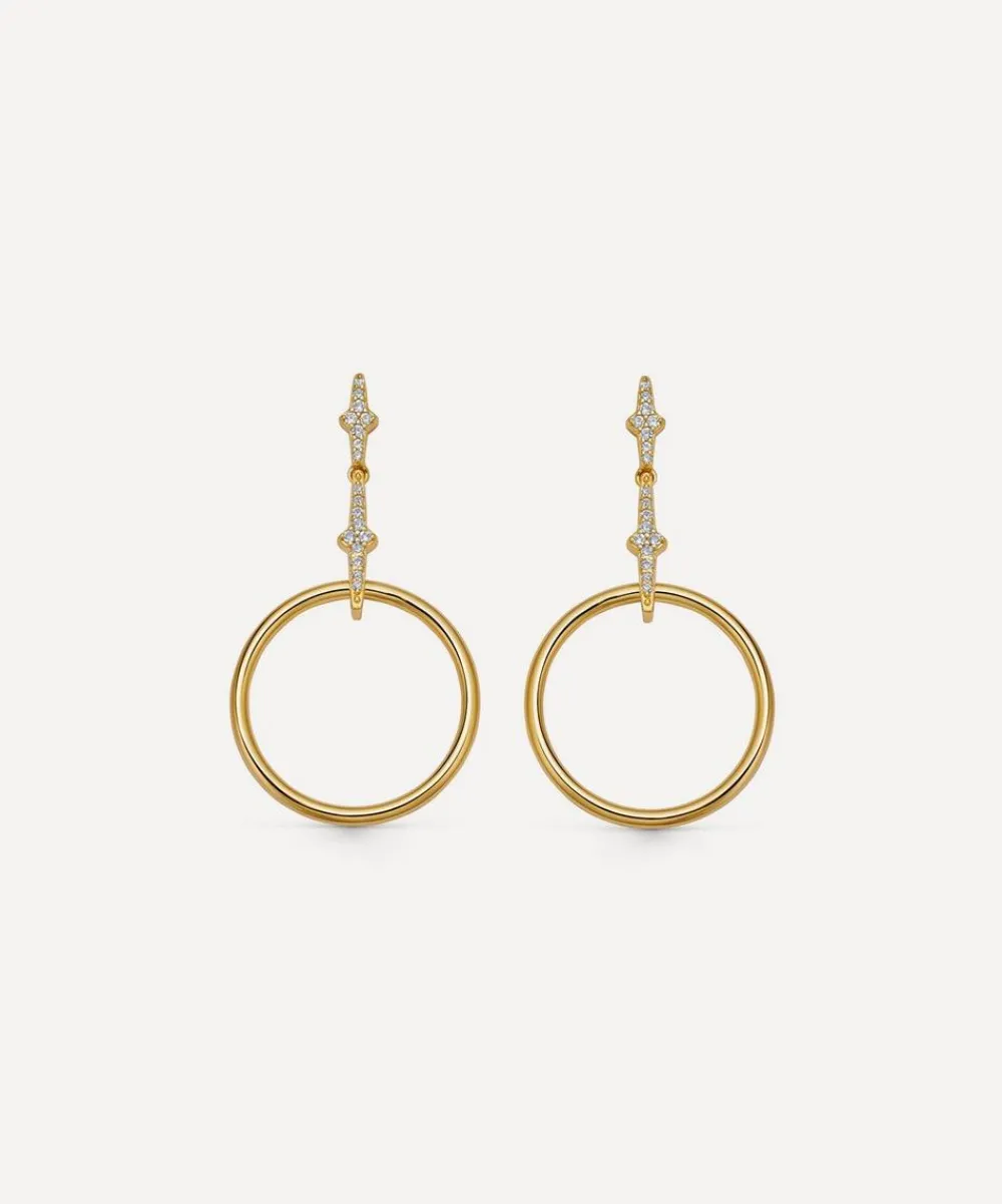 Astley Clarke Earrings^18ct Gold-Plated Vermeil Silver Luna Light Front Facing Hoop Earrings