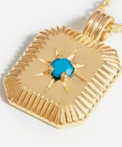 Missoma Necklaces^18ct Gold-Plated Vermeil Silver Engravable December Birthstone Star Ridge Pendant Necklace