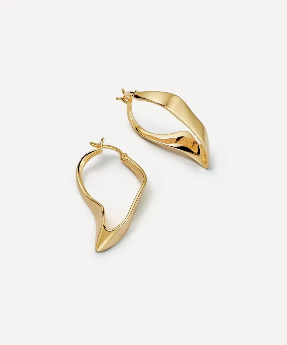 Astley Clarke Earrings^18ct Gold-Plated Vermeil Silver Floe Hoop Earrings