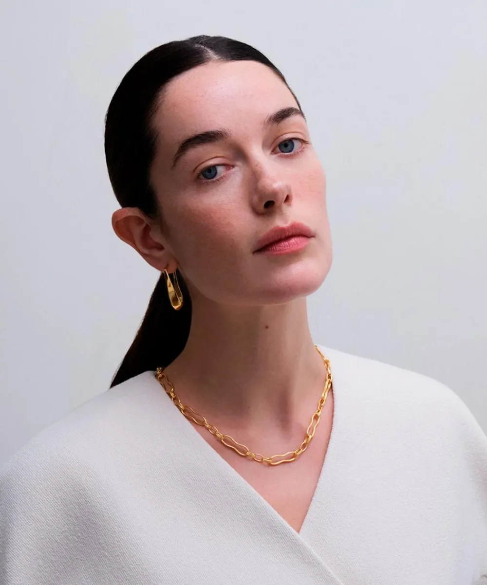 Astley Clarke Earrings^18ct Gold-Plated Vermeil Silver Floe Hoop Earrings