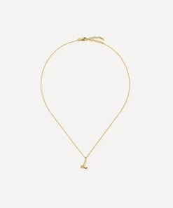 Missoma Necklaces^18ct Gold-Plated Vermeil Silver Curly Molten Mini L Initial Pendant Necklace