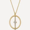 Astley Clarke Necklaces^18ct Gold-Plated Vermeil Silver Luna Light Spinning Orb Pendant Necklace