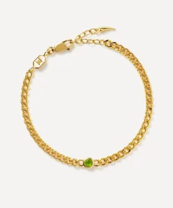 Missoma Bracelets^18ct Gold-Plated Vermeil Silver August Birthstone Chain Bracelet